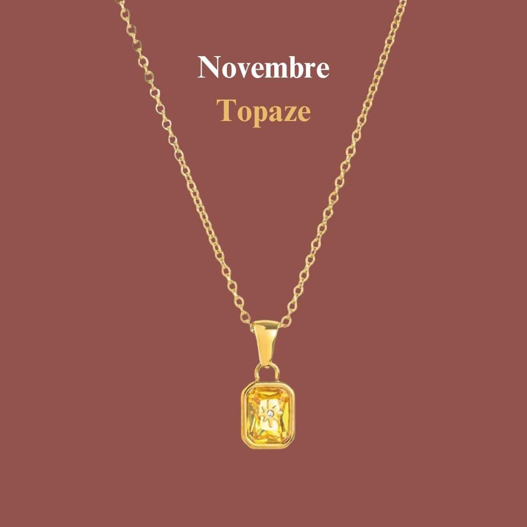 Éclat Natal™ - Collier pierre de naissance