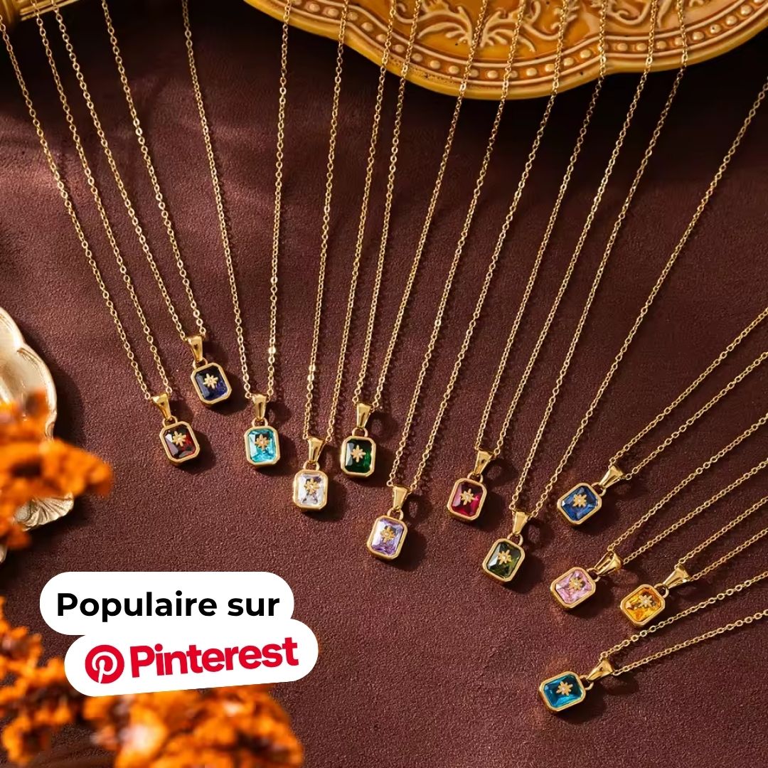 Éclat Natal™ - Collier pierre de naissance