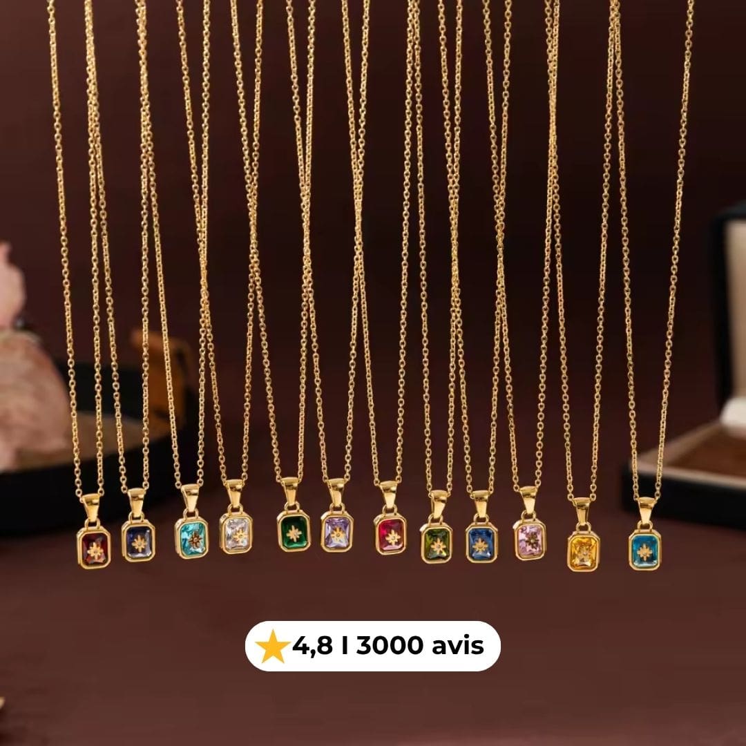 Éclat Natal™ - Collier pierre de naissance