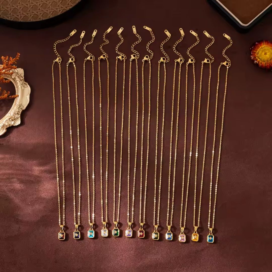 Éclat Natal™ - Collier pierre de naissance