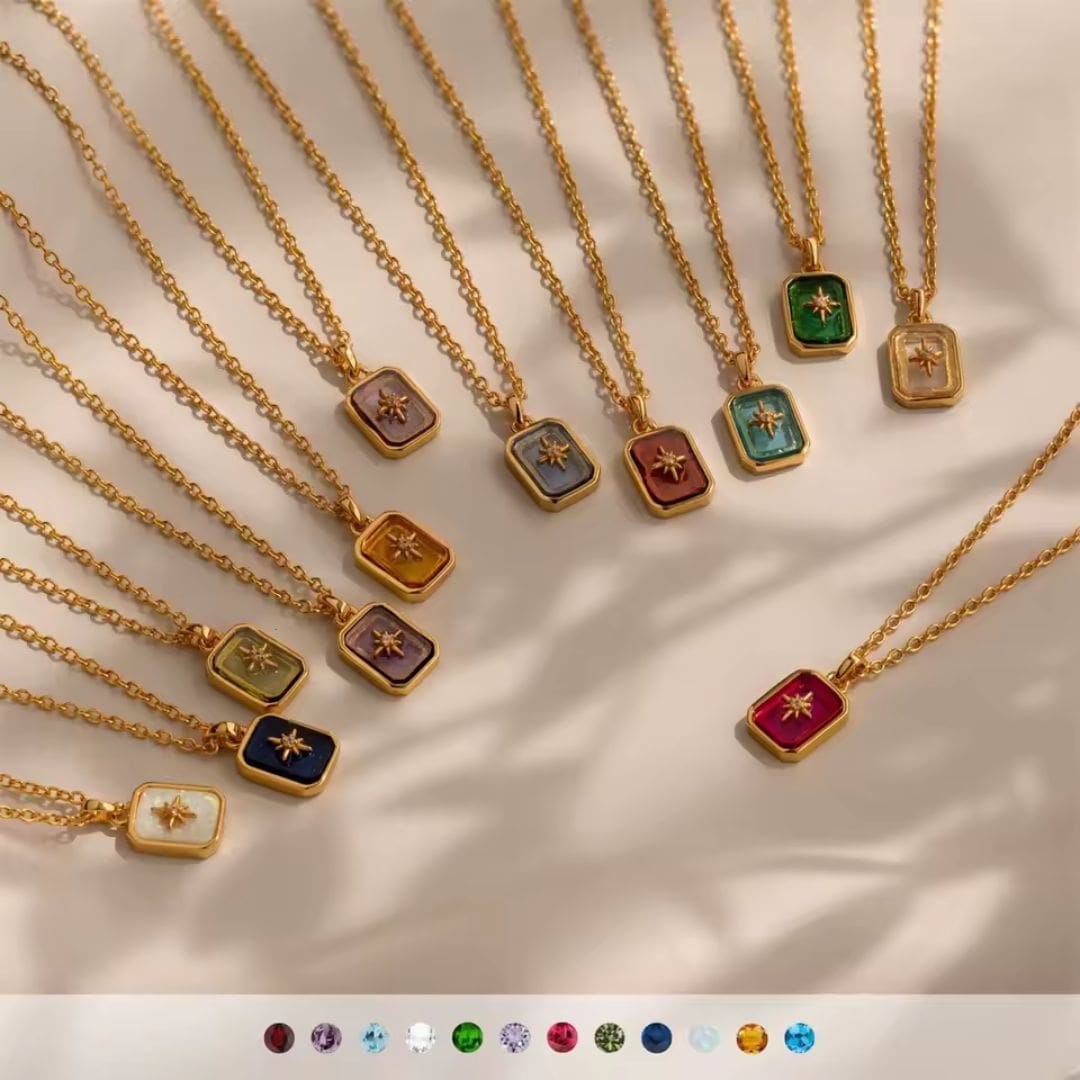 Éclat Natal™ - Collier pierre de naissance