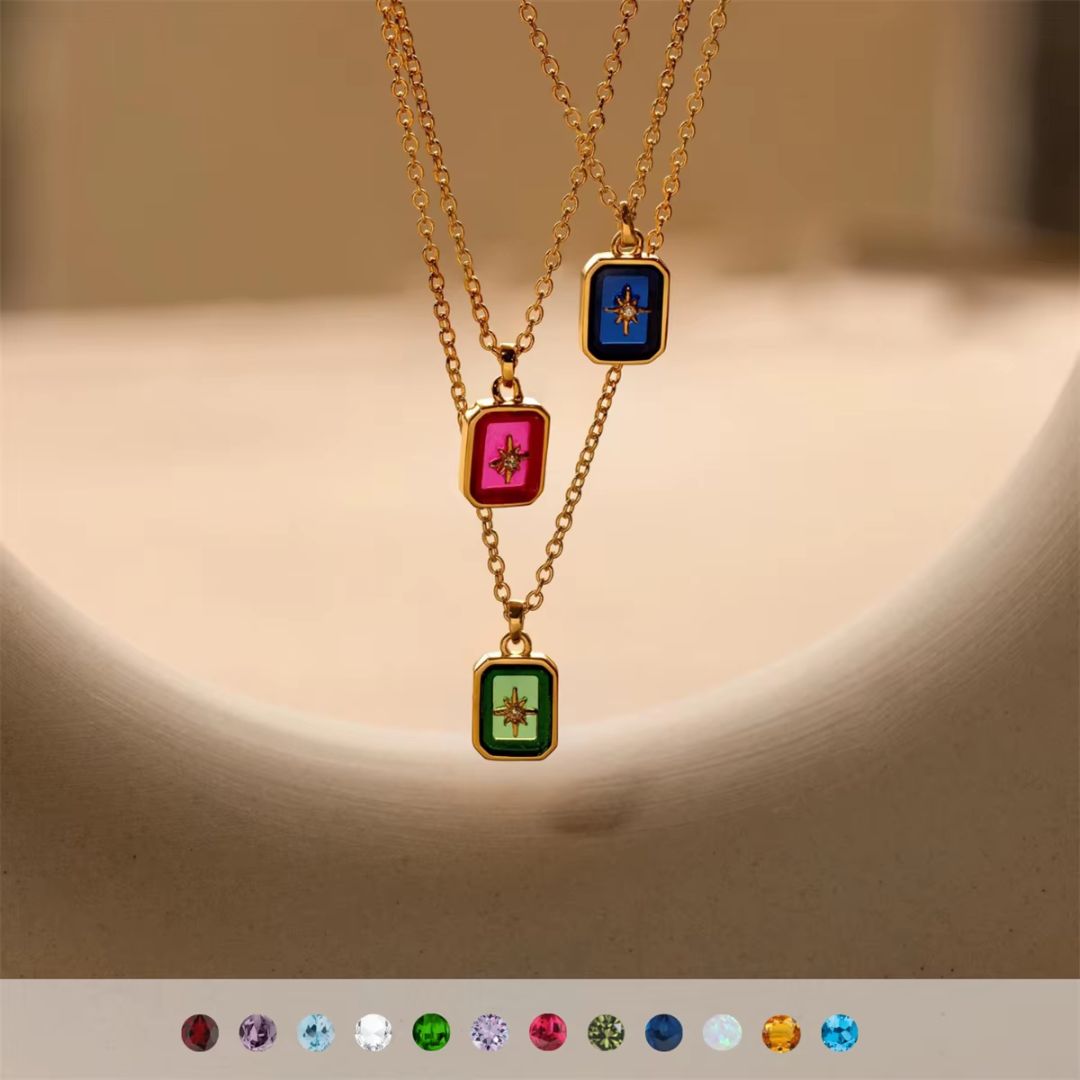 Éclat Natal™ - Collier pierre de naissance