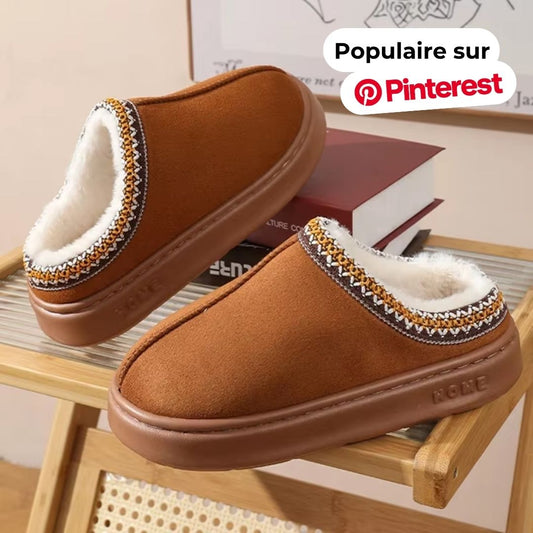 Velora™ - Mocassins cosy à fourrure