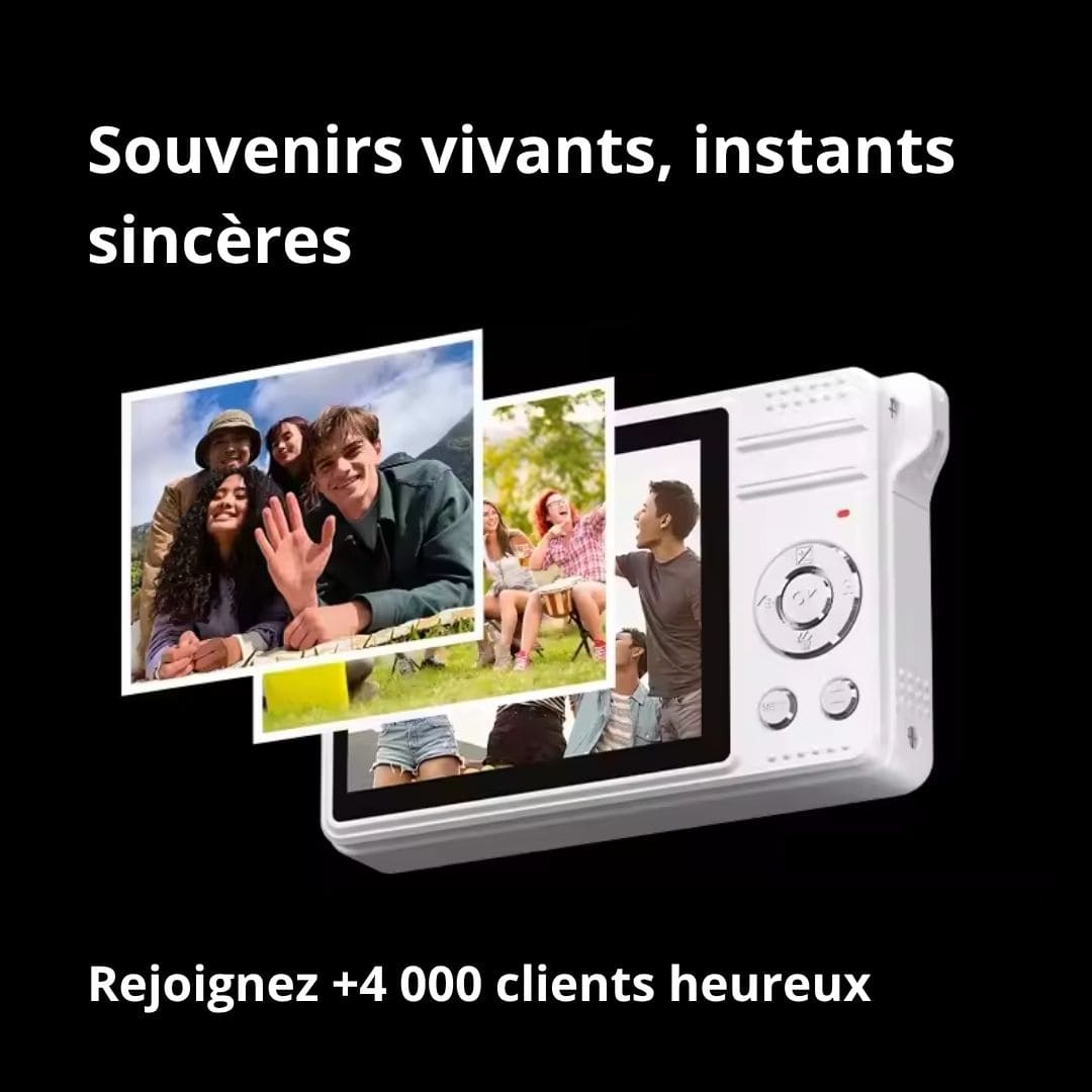 PixelPop™ 4K - Appareil Photo Numérique (50MP, écran 2,8")