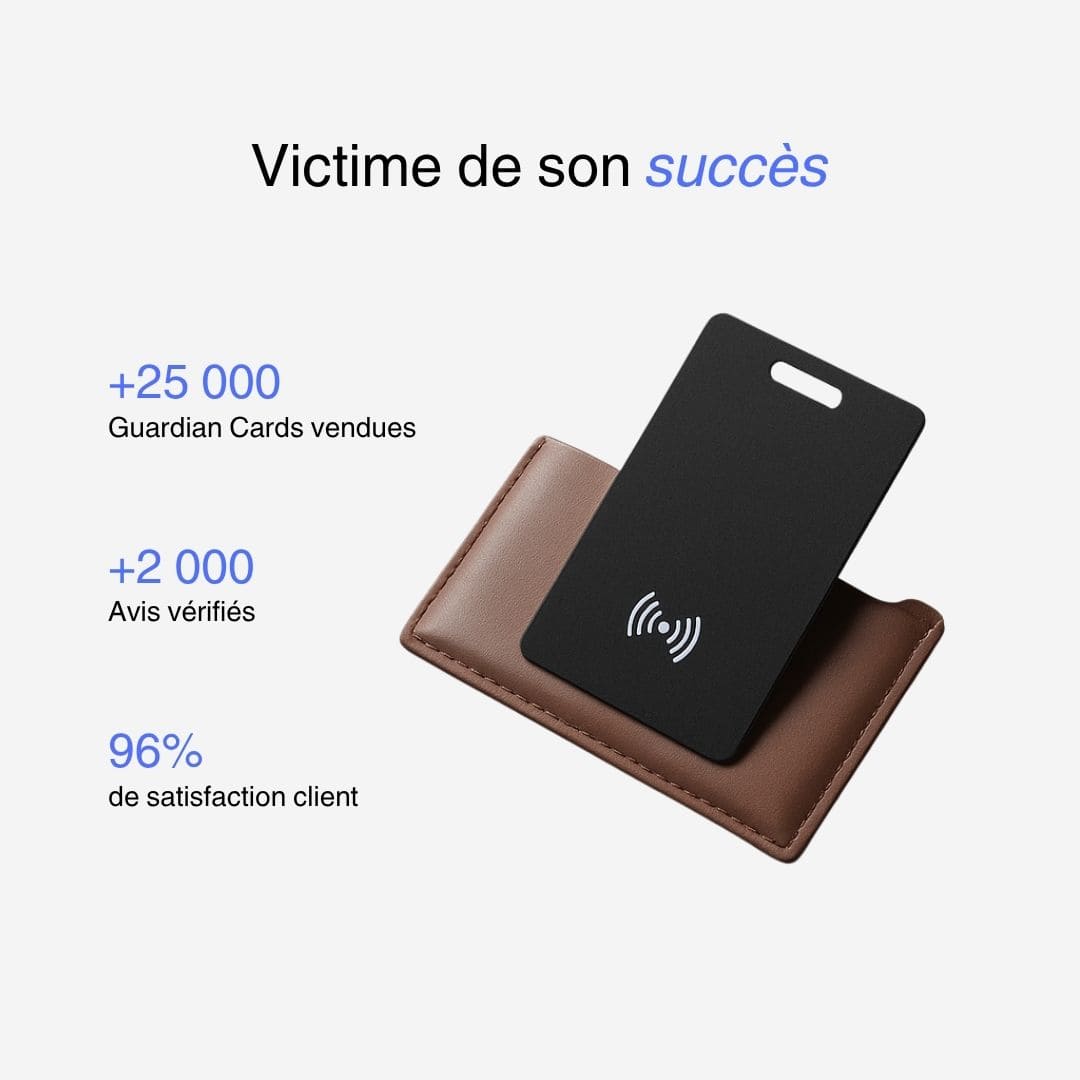 Milaris Guardian Card - Traceur GPS pour Apple et Android