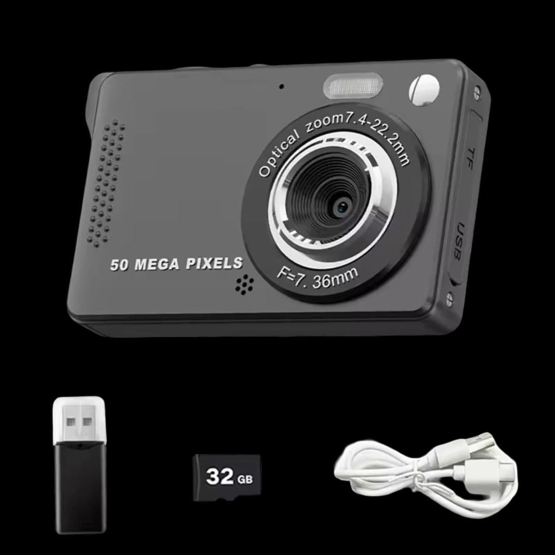 PixelPop™ 4K - Appareil Photo Numérique (50MP, écran 2,8")