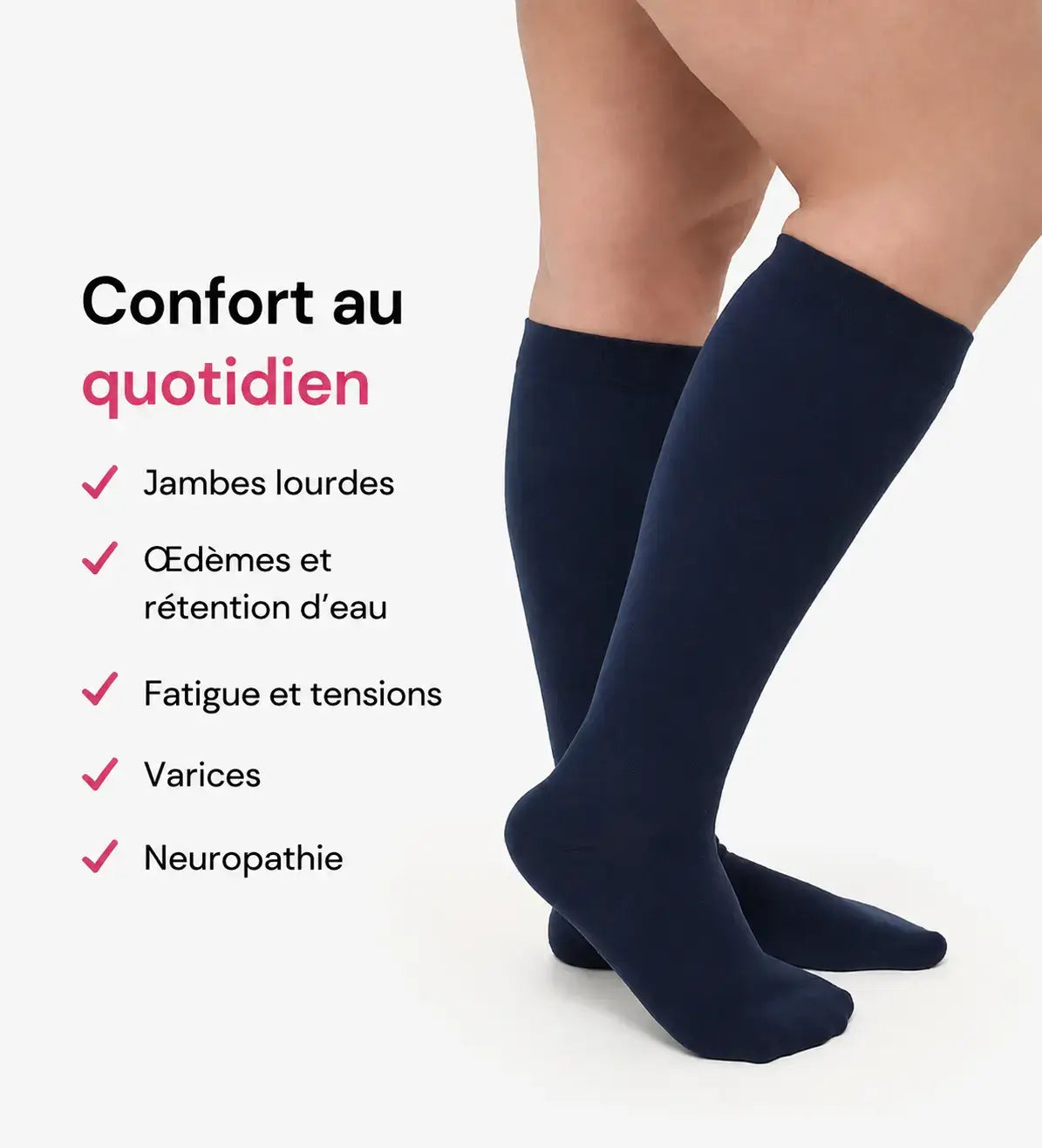 Milaris™ Chaussettes de Compression Confort+