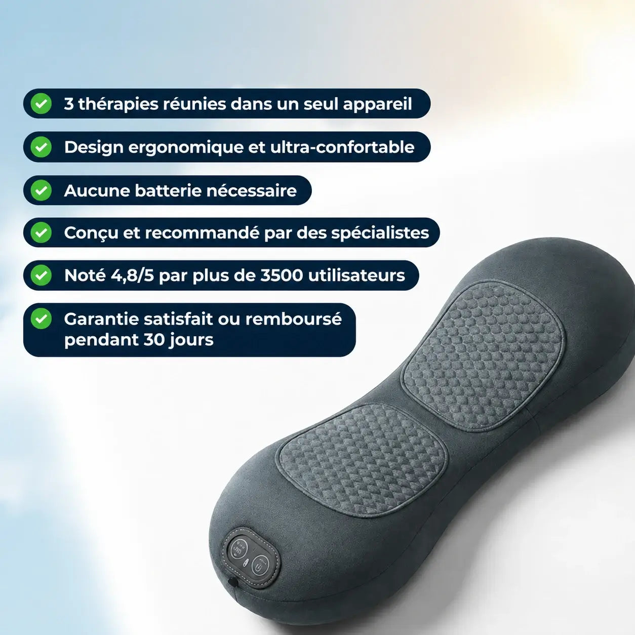 Milaris™  DiscoFuse – Hernie discale, sciatique & canal lombaire étroit – Stoppe la douleur, sans opération, à la maison