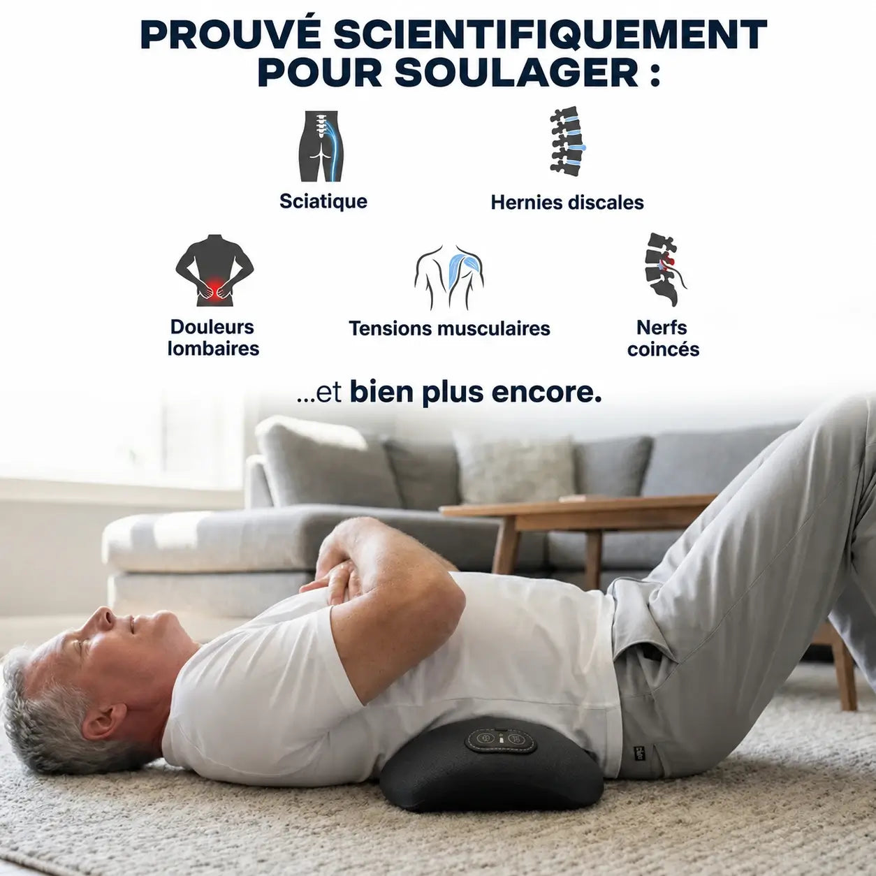 Milaris™  DiscoFuse – Hernie discale, sciatique & canal lombaire étroit – Stoppe la douleur, sans opération, à la maison