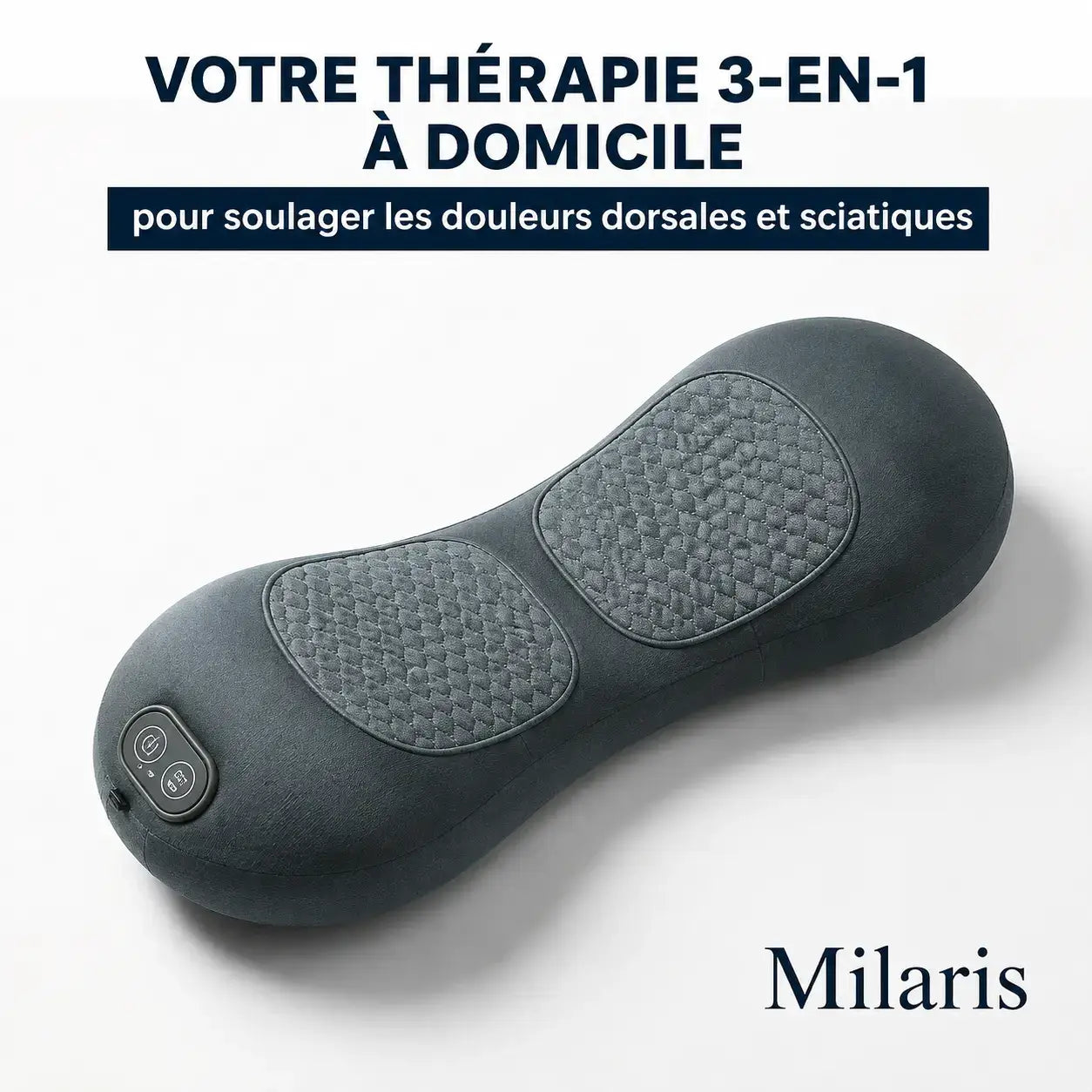 Milaris™  DiscoFuse – Hernie discale, sciatique & canal lombaire étroit – Stoppe la douleur, sans opération, à la maison